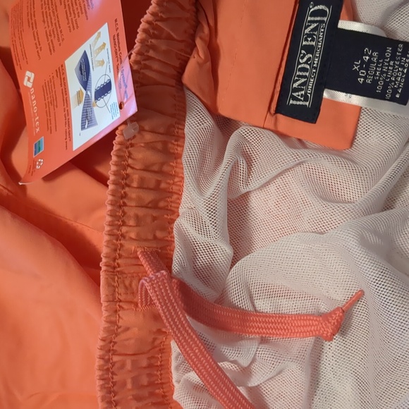 Lands' End Men's 6" Volley Swim Trunk Coral XL - Picture 5 of 10